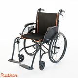 Ultra-Lightweight Wheelchair – Only 13.5 lbs, Patient propel or caregiver push