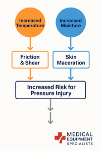 Why Sitting Can Cause Skin Breakdown: Pressure, Shear  Microclimate Explained - Part 2