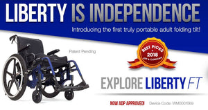 Portable, Lightweight Tilt-In-Space Wheelchair- The Liberty FT by Ki Mobility