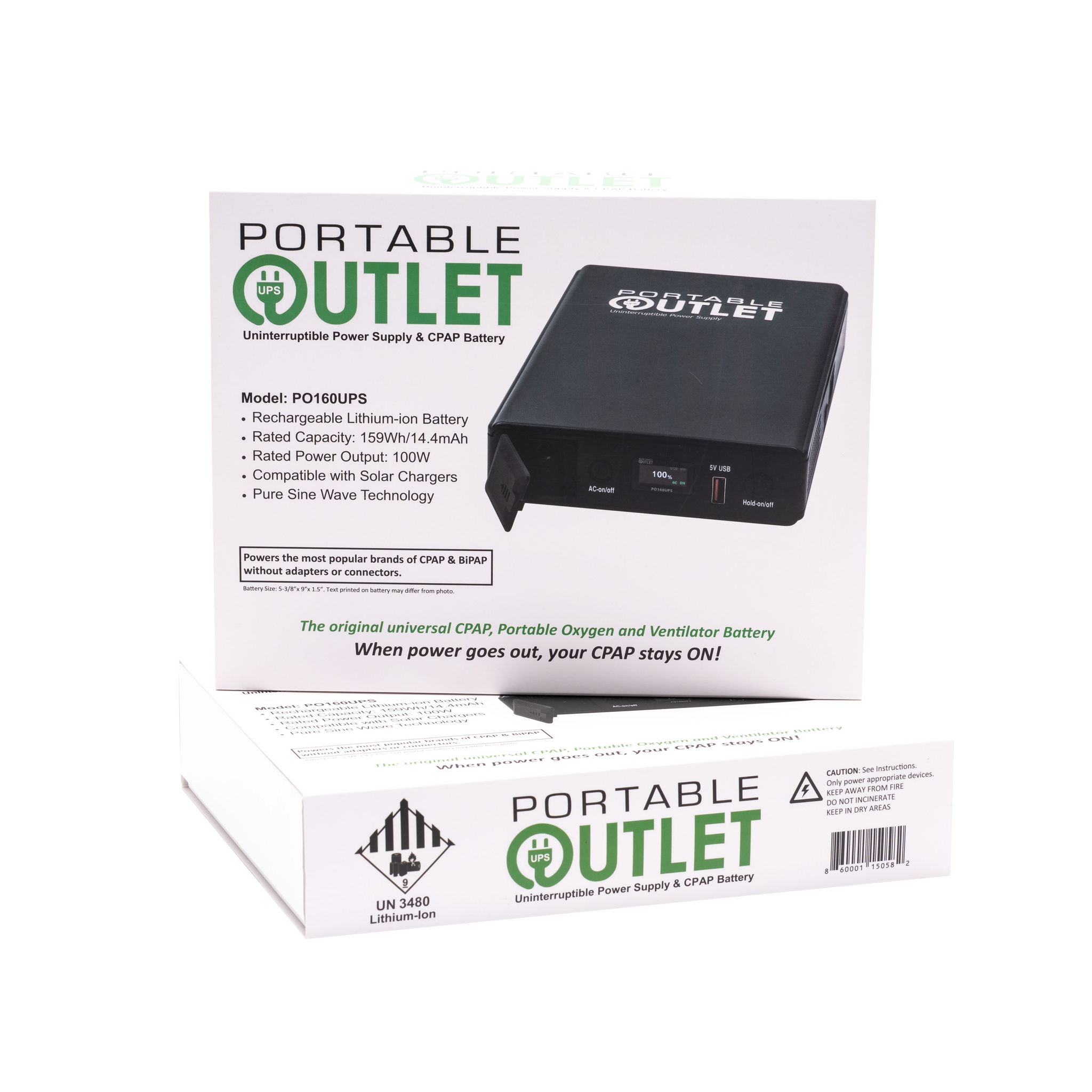 CPAP, BIPAP Backup Power Supply- Perfect Solution for Travel & Bad Wea –  Medical Equipment Specialists