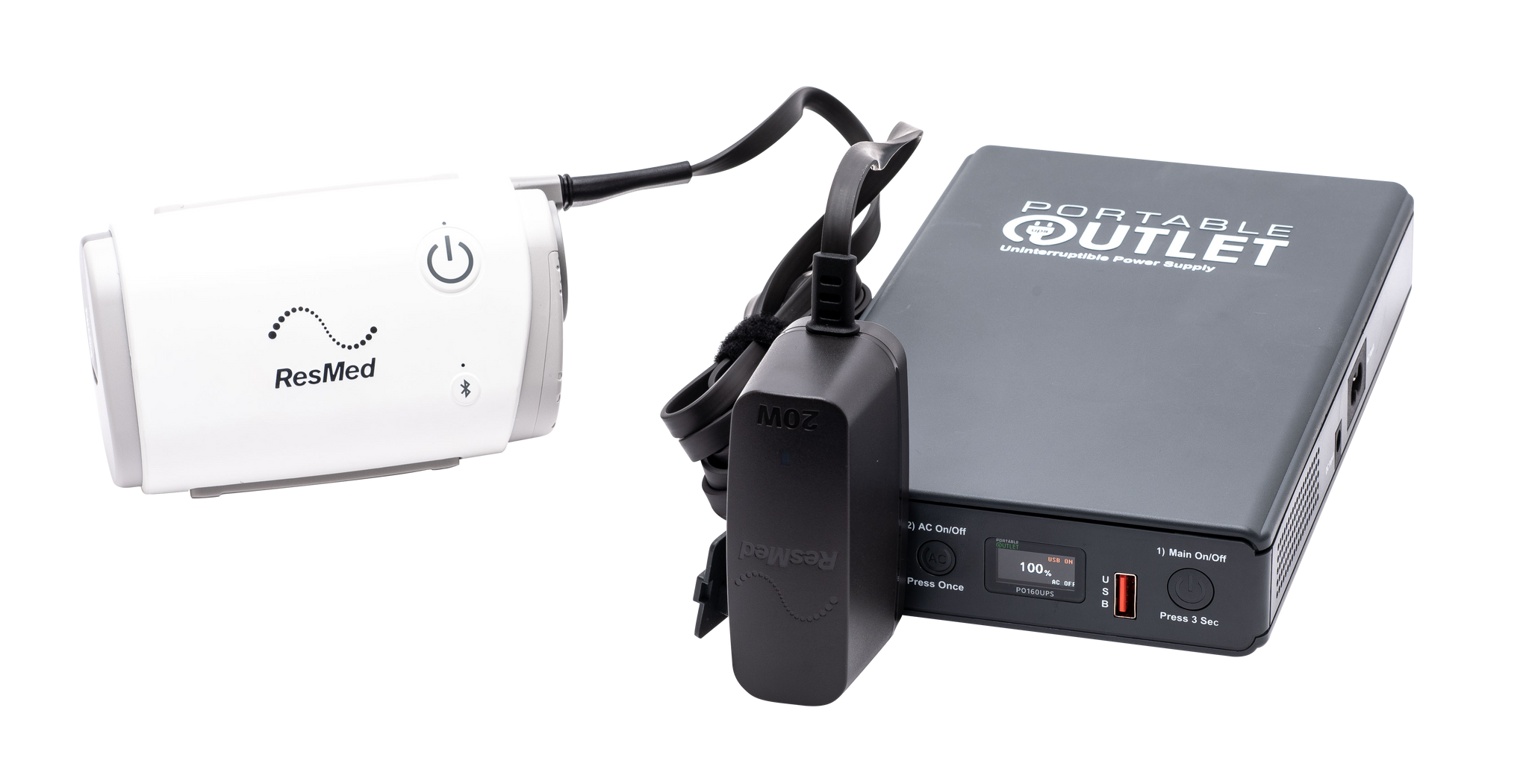 CPAP, BIPAP Backup Power Supply- Perfect Solution for Travel &  Bad Weather