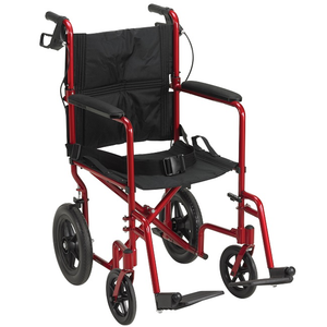Drive Medical Lightweight Transport Chair-  Expedition w/ 12" Rear Wheels