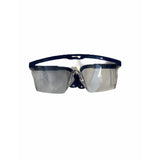 Safety Glasses - Clear Lense and Blue Frame Qty 1
