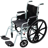 Drive, Poly -Fly High Strength, Lightweight Wheelchair | Flyweight Transport Chair Combo