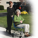 Drive SuperLight, Folding Transport Chair with Carry Bag and Flip Back Arms