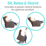 Medium Size Massage Lift and Recline Chair for transfer