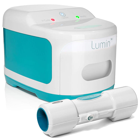 CPAP Cleaner & Sanitizer + Bullet Bundle by Lumin | High Powered UV LIGHT NO OZONE