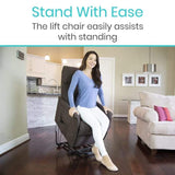 Motorized Lift Chair with Recliner and Massager | Transfers Sitting to Standing | small-medium size