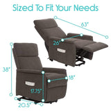 Motorized Lift Chair with Recliner and Massager | Transfers Sitting to Standing | small-medium size