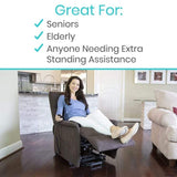 Motorized Lift Chair with Recliner and Massager | Transfers Sitting to Standing | small-medium size